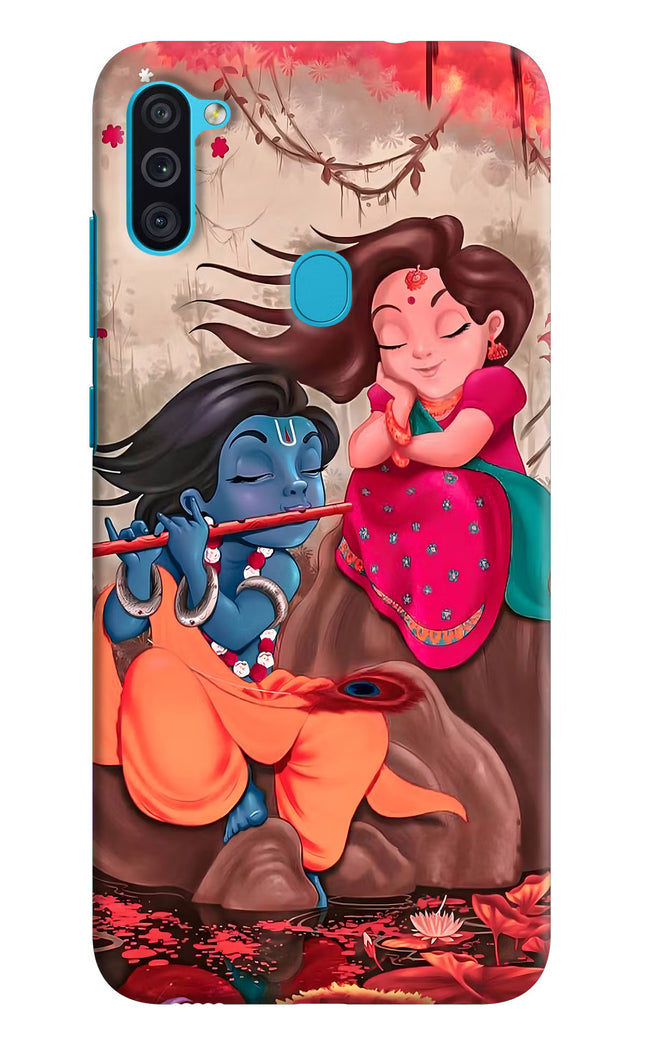 Radhe Krishna Samsung M11 Hard Case Back Cover by Casekaro