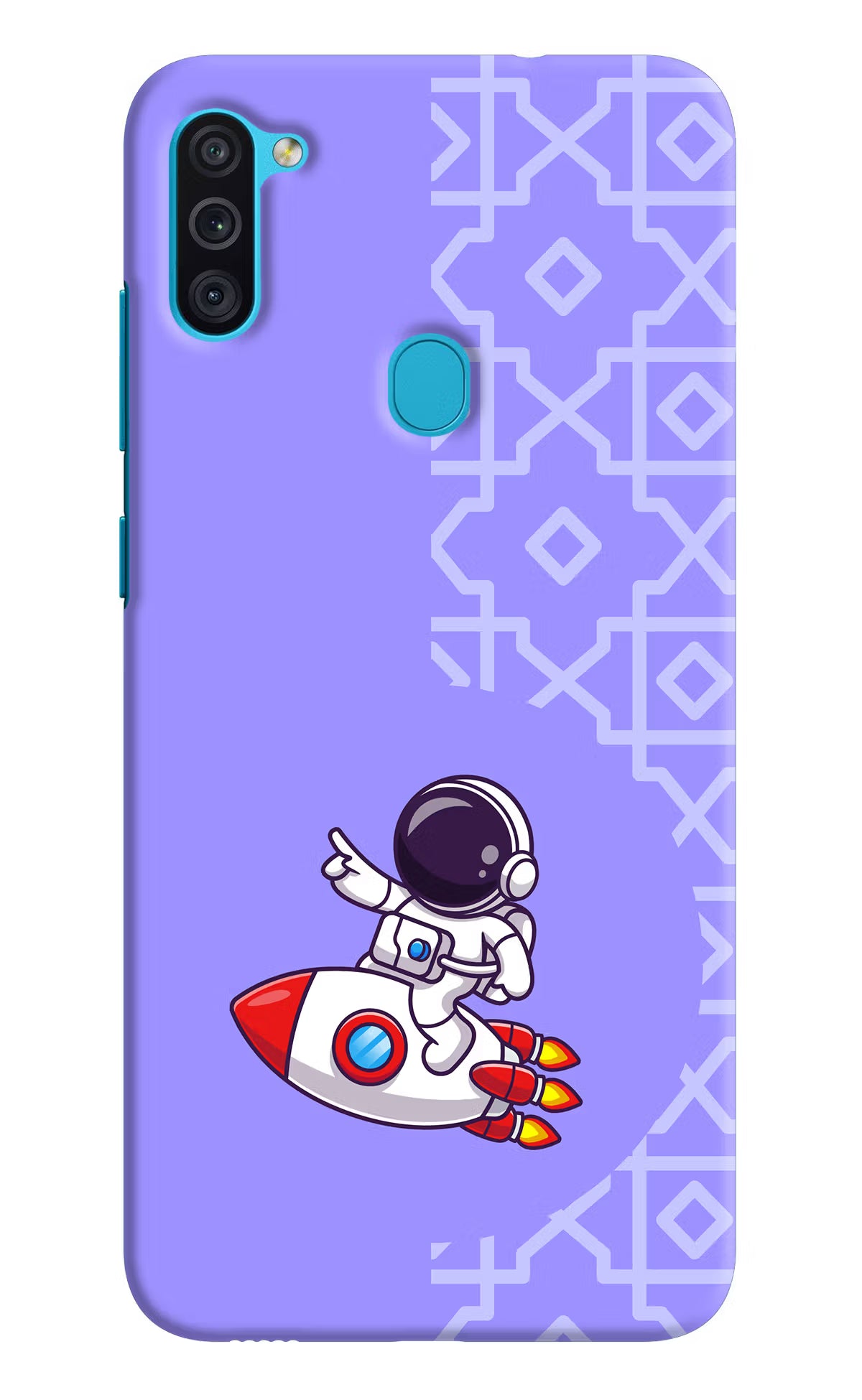 Cute Astronaut Samsung M11 Hard Case Back Cover by Casekaro
