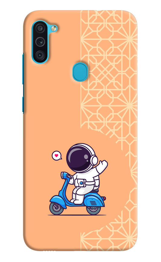 Cute Astronaut Riding Samsung M11 Hard Case Back Cover by Casekaro