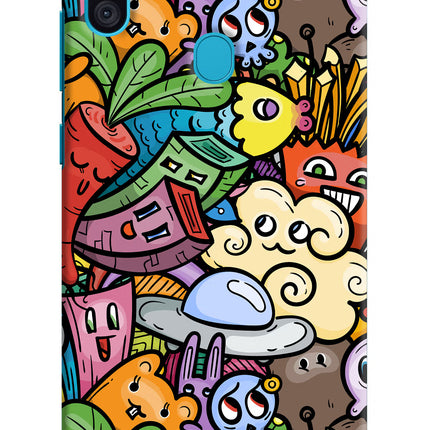 Veggie Doodle Samsung M11 Hard Case Back Cover by Casekaro