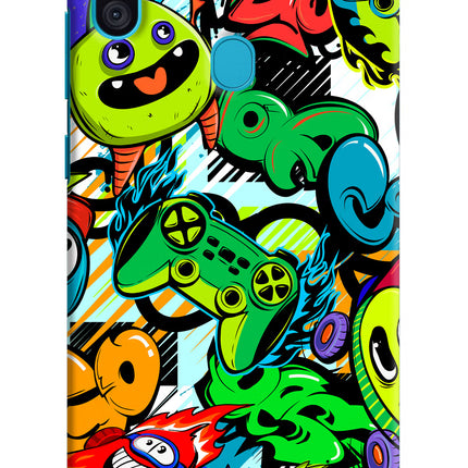 Game Doodle Samsung M11 Hard Case Back Cover by Casekaro