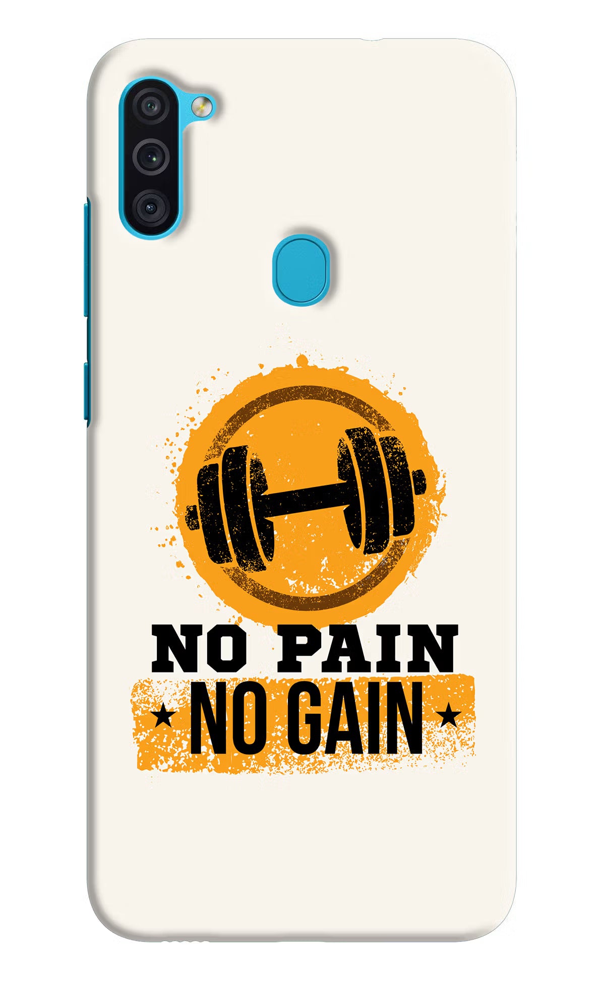 No Pain No Gain Samsung M11 Hard Case Back Cover by Casekaro