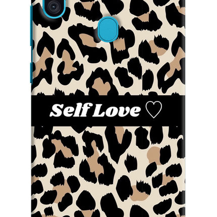 Leopard Print Self Love Samsung M11 Hard Case Back Cover by Casekaro