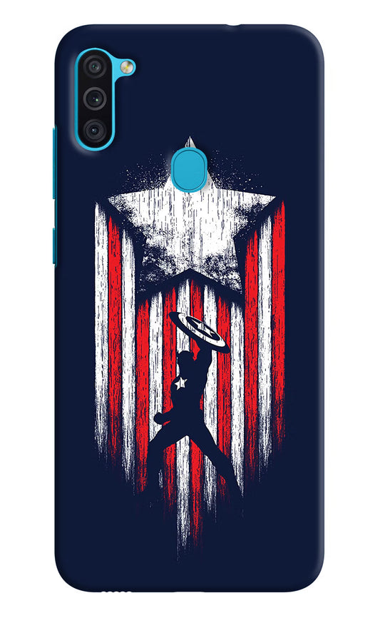 Captain America Marvel Art Samsung M11 Hard Case Back Cover by Casekaro