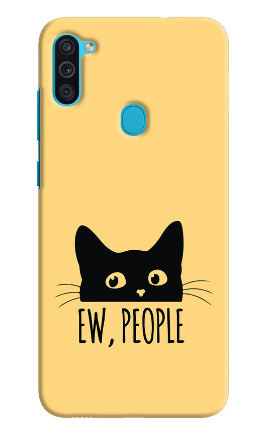 Ew People Catitude Samsung M11 Hard Case Back Cover by Casekaro
