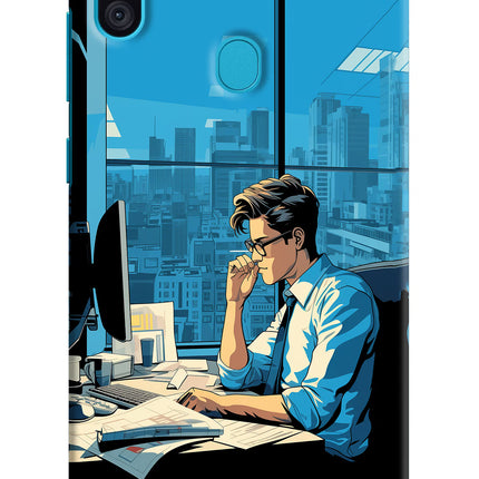 Focused Hustler (AI Generated) Samsung M11 Hard Case Back Cover by Casekaro