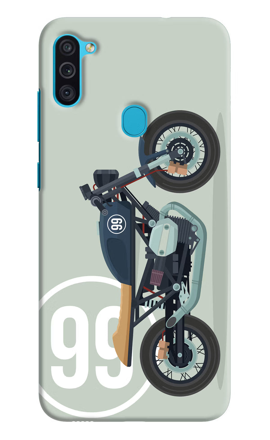 Classic Cafe Racer 99 Samsung M11 Back Cover, Hard case