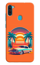 Palm Drive 80s Samsung M11 Hard Case Back Cover by Casekaro