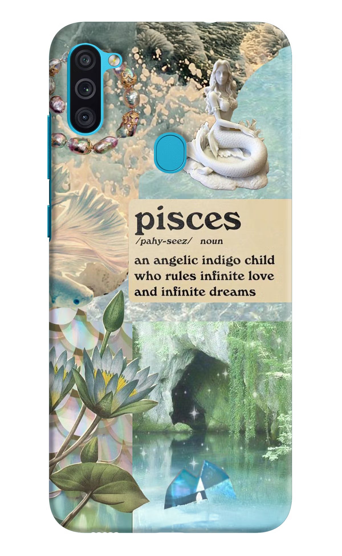Pisces Zodiac Samsung M11 Hard Case Back Cover by Casekaro