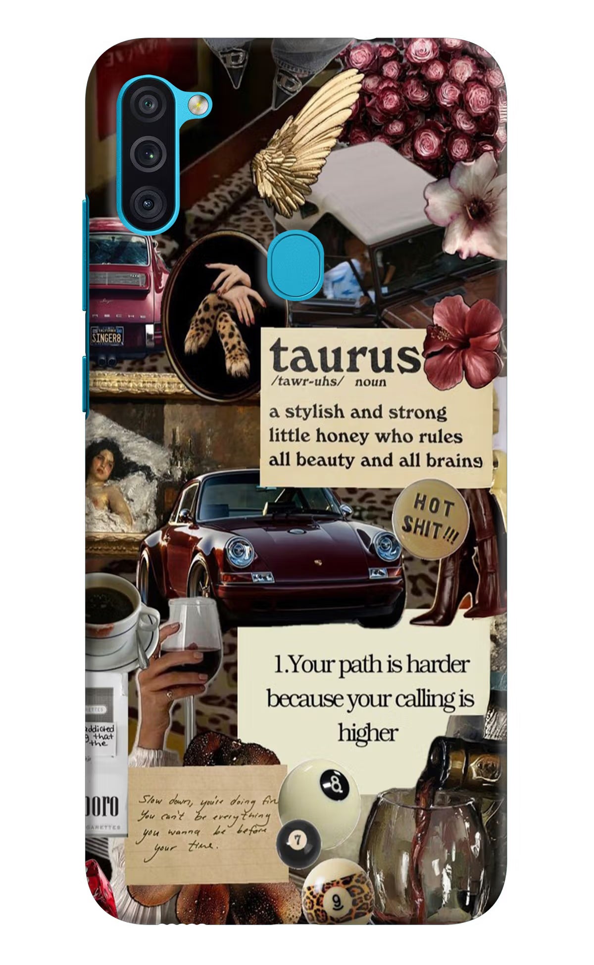 Taurus Zodiac Samsung M11 Hard Case Back Cover by Casekaro