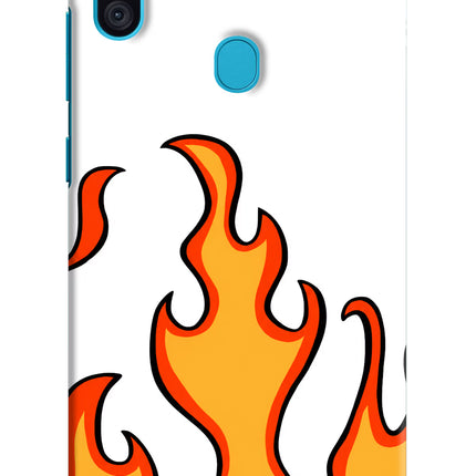 Fired Up – White Samsung M11 Hard Case Back Cover by Casekaro