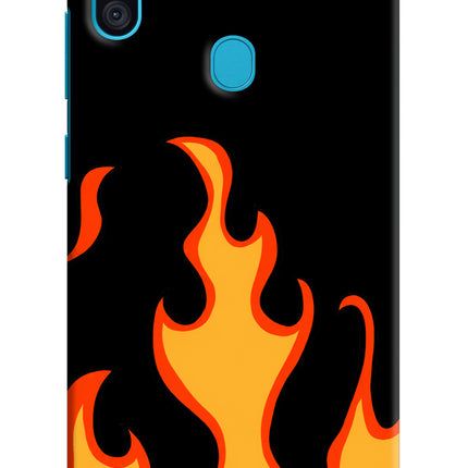 Fired Up – Black Samsung M11 Hard Case Back Cover by Casekaro