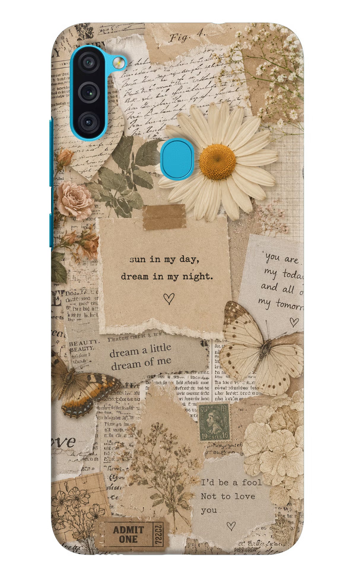 Vintage case Samsung M11 Back Cover