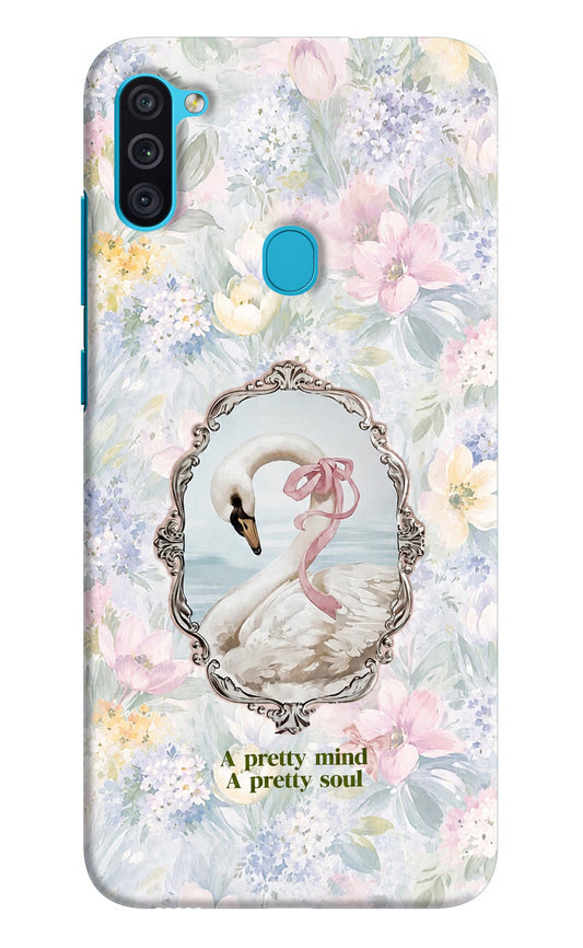 Pretty Mind Pretty Soul Samsung M11 Hard Case Back Cover by Casekaro