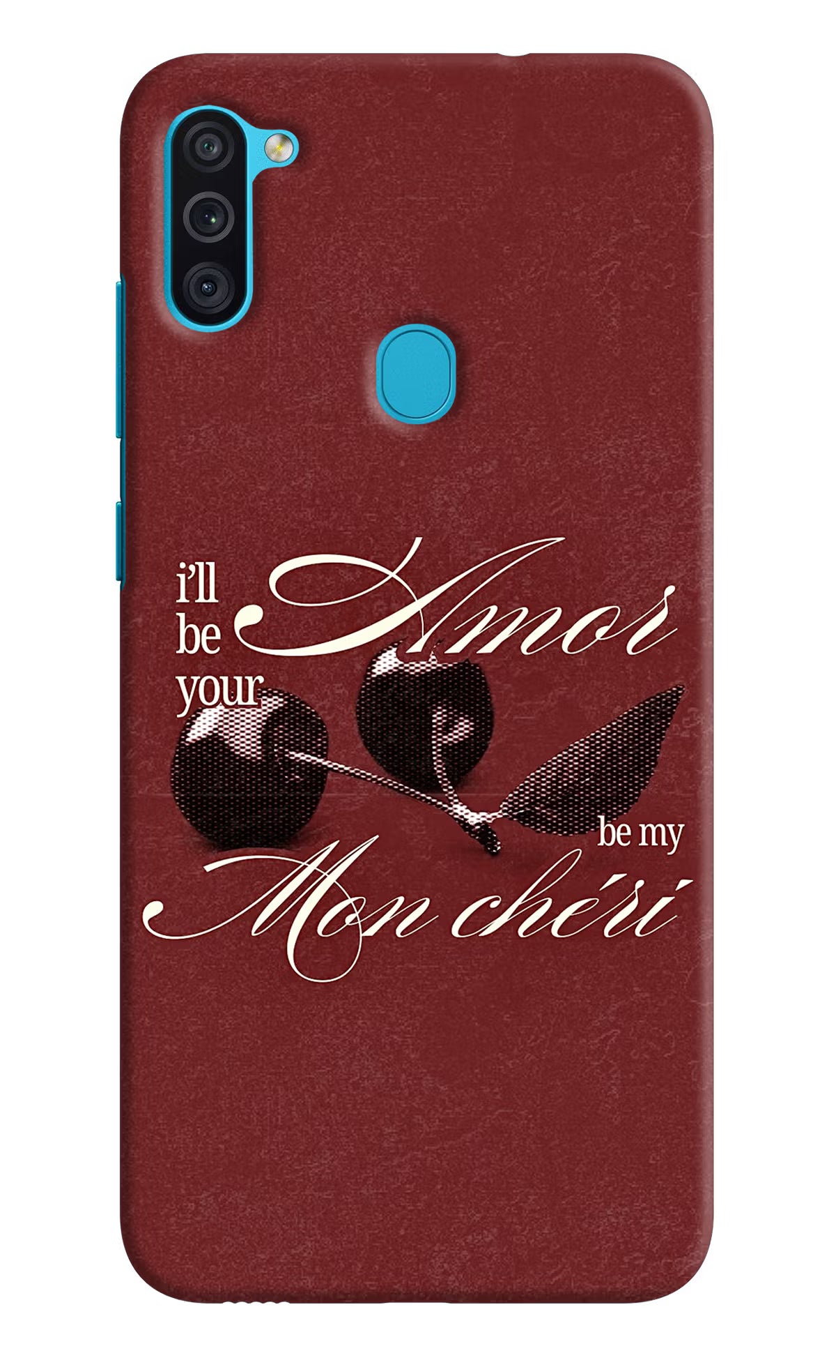 Velvet Cherry Samsung M11 Back Cover