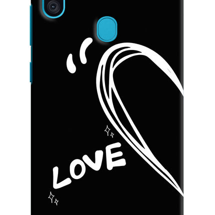 Love Line Samsung M11 Hard Case Back Cover by Casekaro