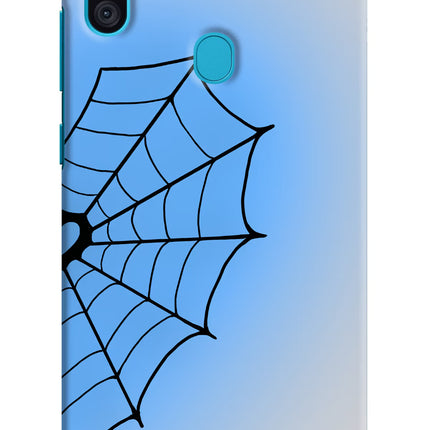 Blue Web Samsung M11 Hard Case Back Cover by Casekaro