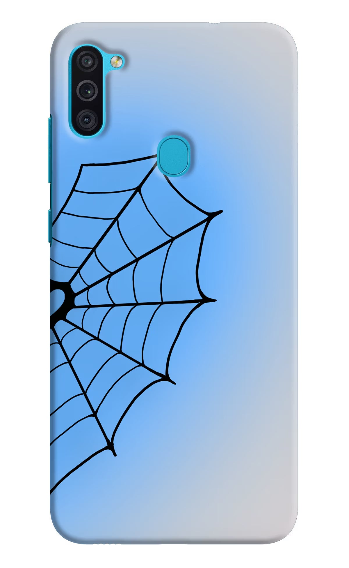Blue Web Samsung M11 Back Cover