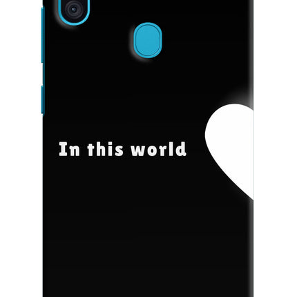 This World Samsung M11 Hard Case Back Cover by Casekaro