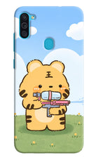 Tiger Treat Samsung M11 Hard Case Back Cover by Casekaro