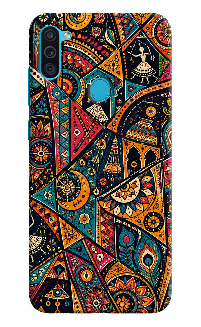 Folk Print Samsung M11 Hard Case Back Cover by Casekaro