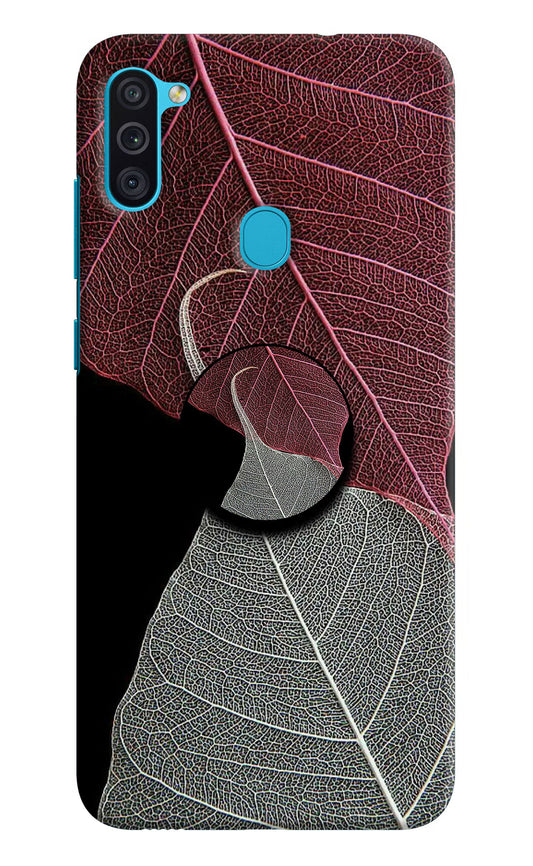 Leaf Pattern Samsung M11 Pop Case by Casekaro
