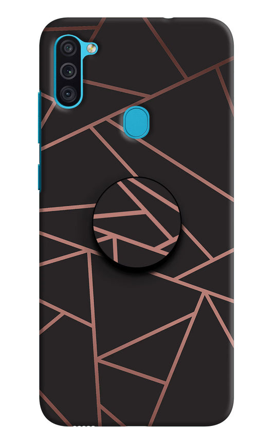 Geometric Pattern Samsung M11 Pop Case by Casekaro
