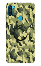 Camouflage Samsung M11 Pop Case by Casekaro