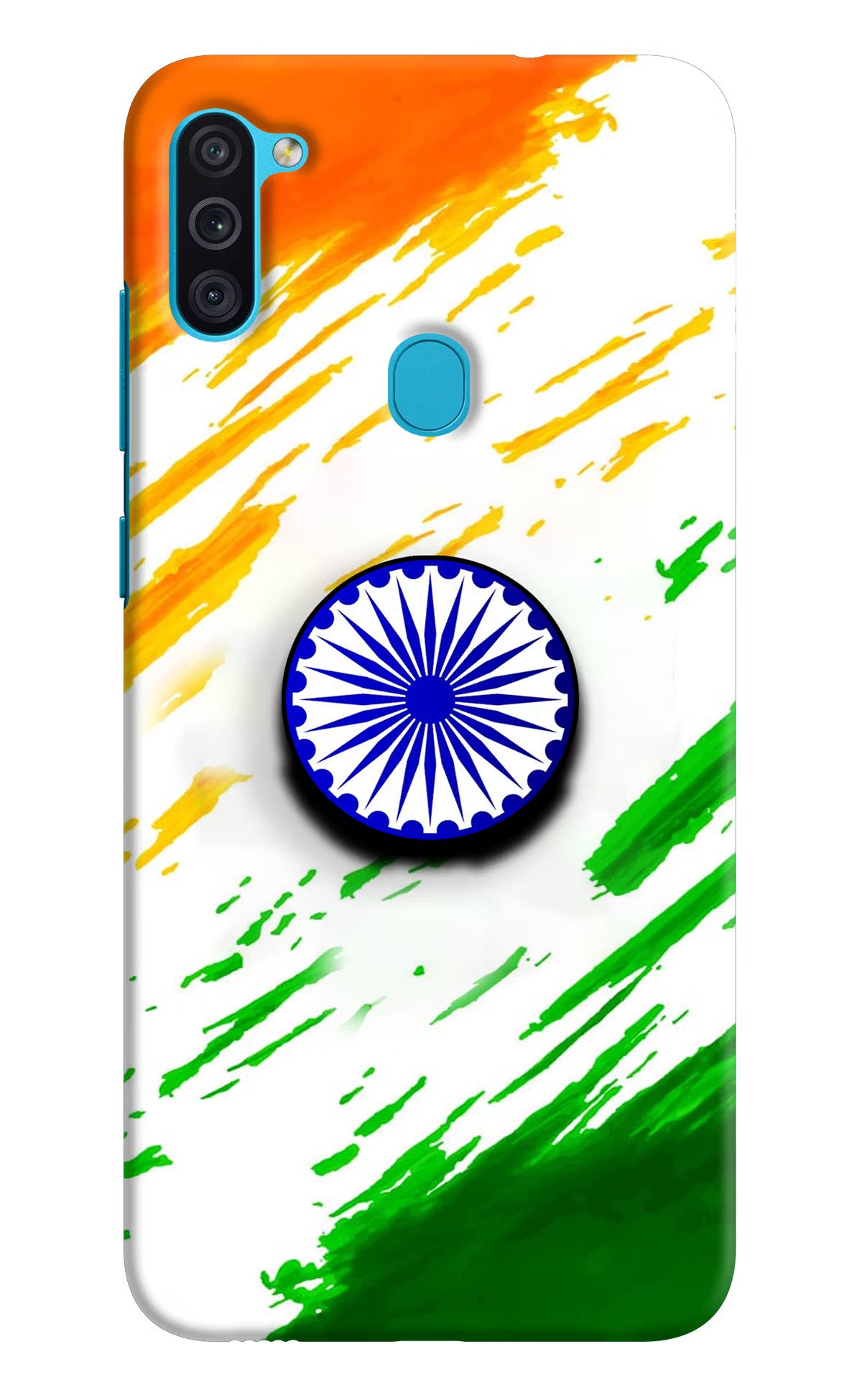 Indian Flag Ashoka Chakra Samsung M11 Pop Case by Casekaro