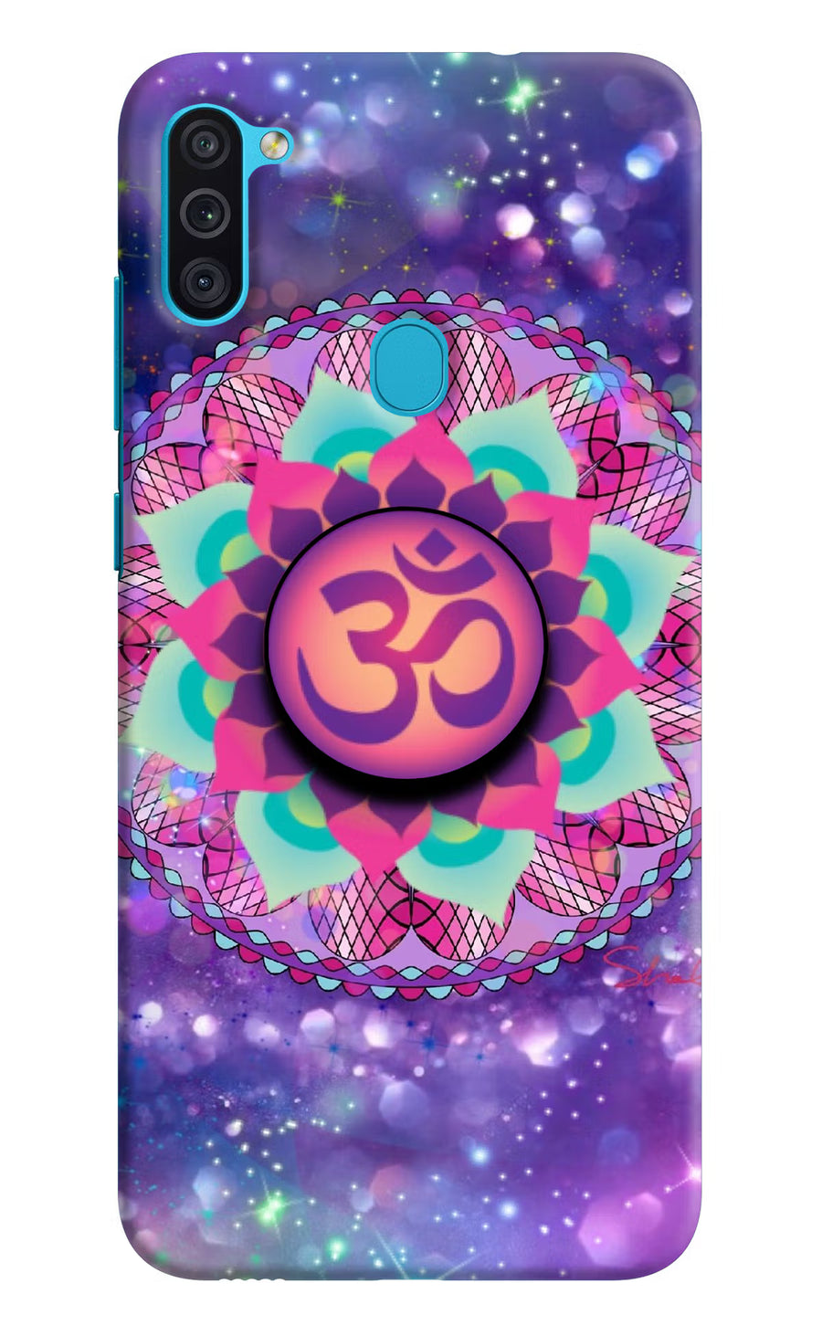Om Purple Samsung M11 Pop Case, Hard case