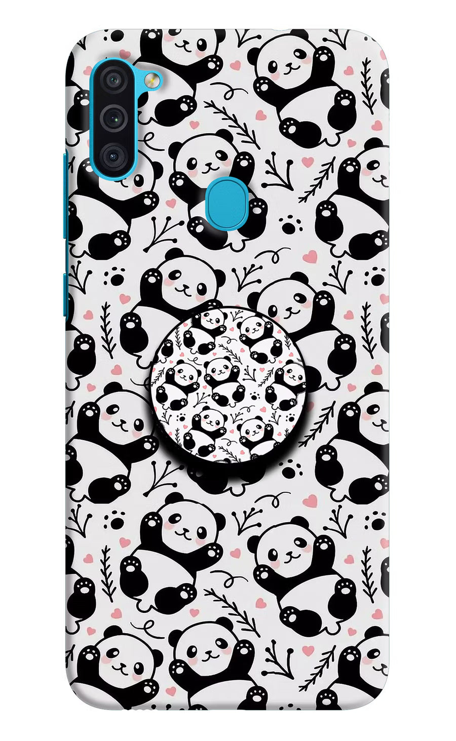 Cute Panda Samsung M11 Pop Case, Hard case