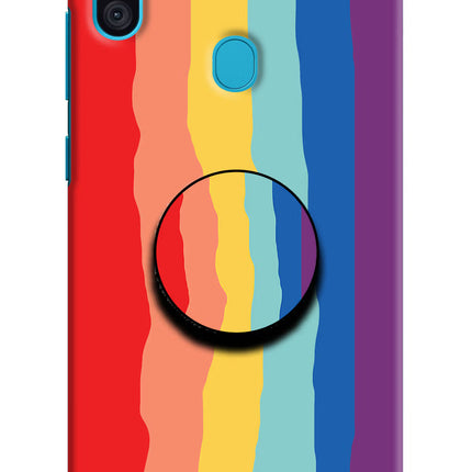 Rainbow Samsung M11 Pop Case by Casekaro