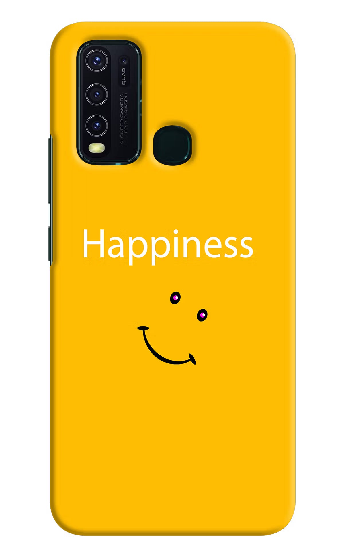 Happiness With Smiley Vivo Y30/Y50 Hard Case Back Cover by Casekaro