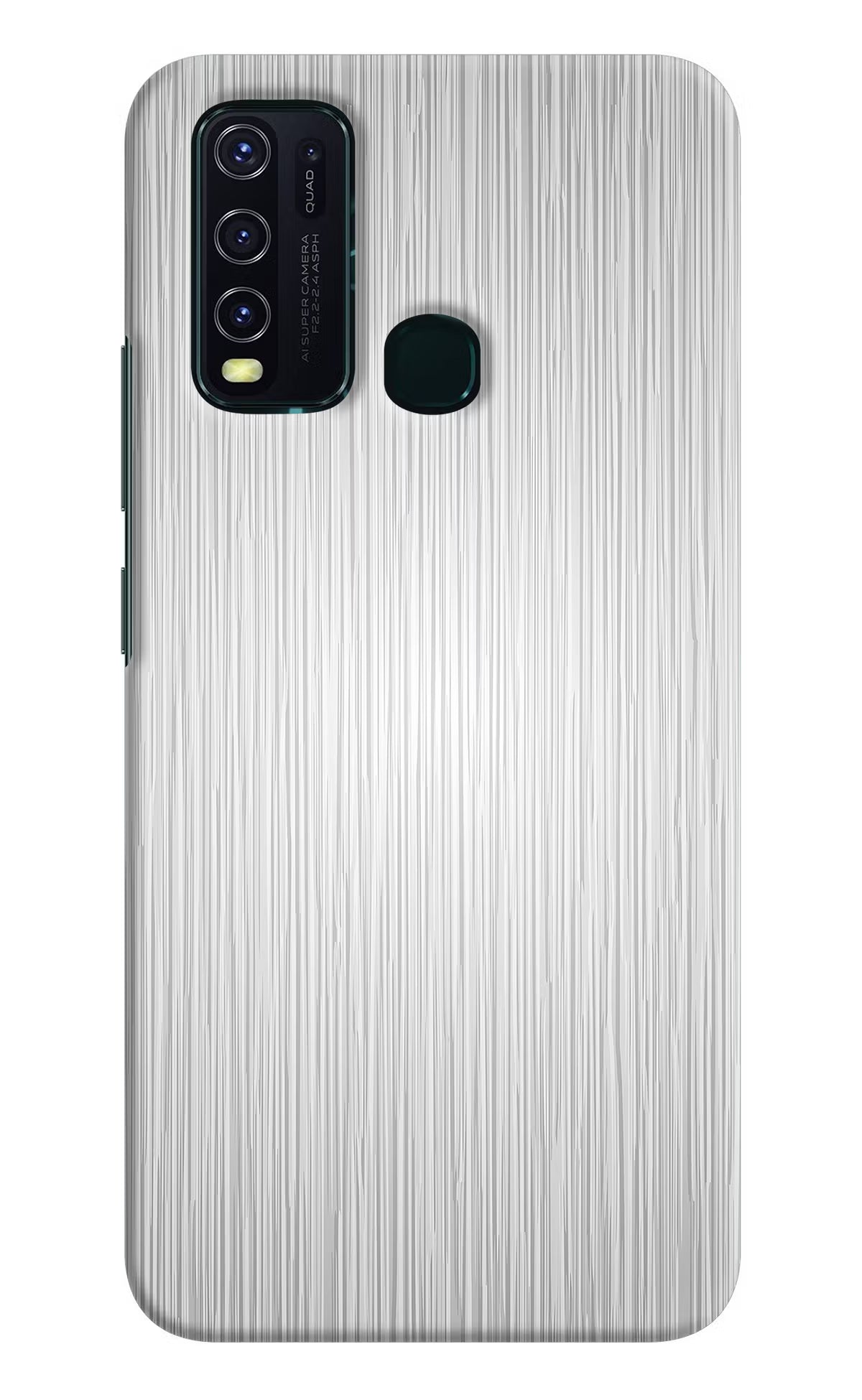 Wooden Grey Texture Vivo Y30/Y50 Hard Case Back Cover by Casekaro