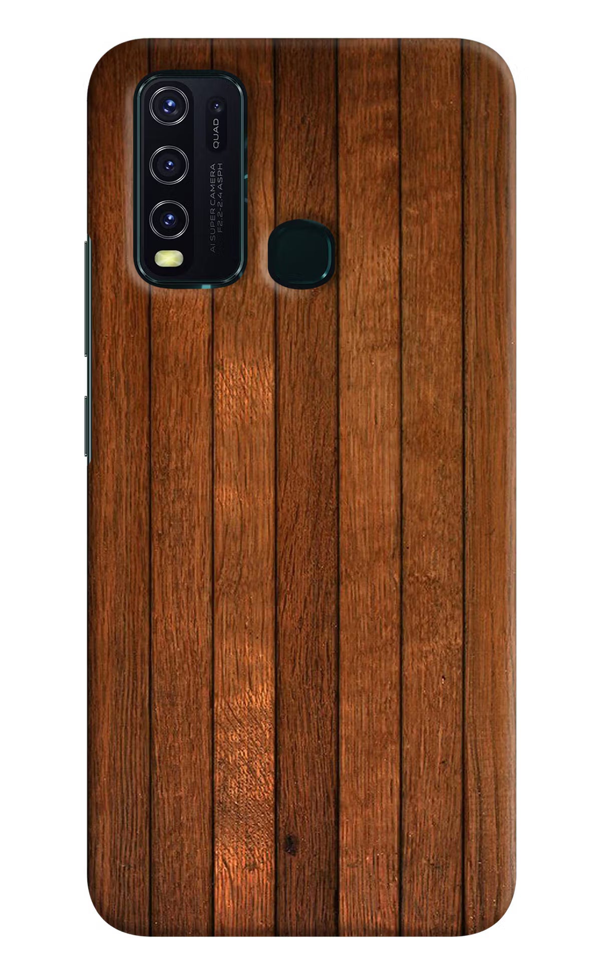 Wooden Artwork Bands Vivo Y30/Y50 Hard Case Back Cover by Casekaro