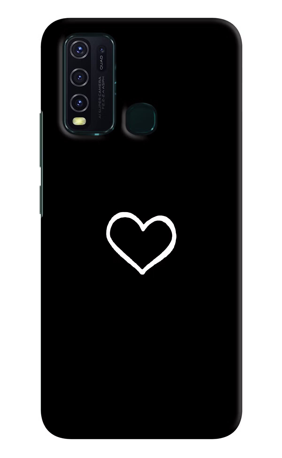 Heart Vivo Y30/Y50 Hard Case Back Cover by Casekaro