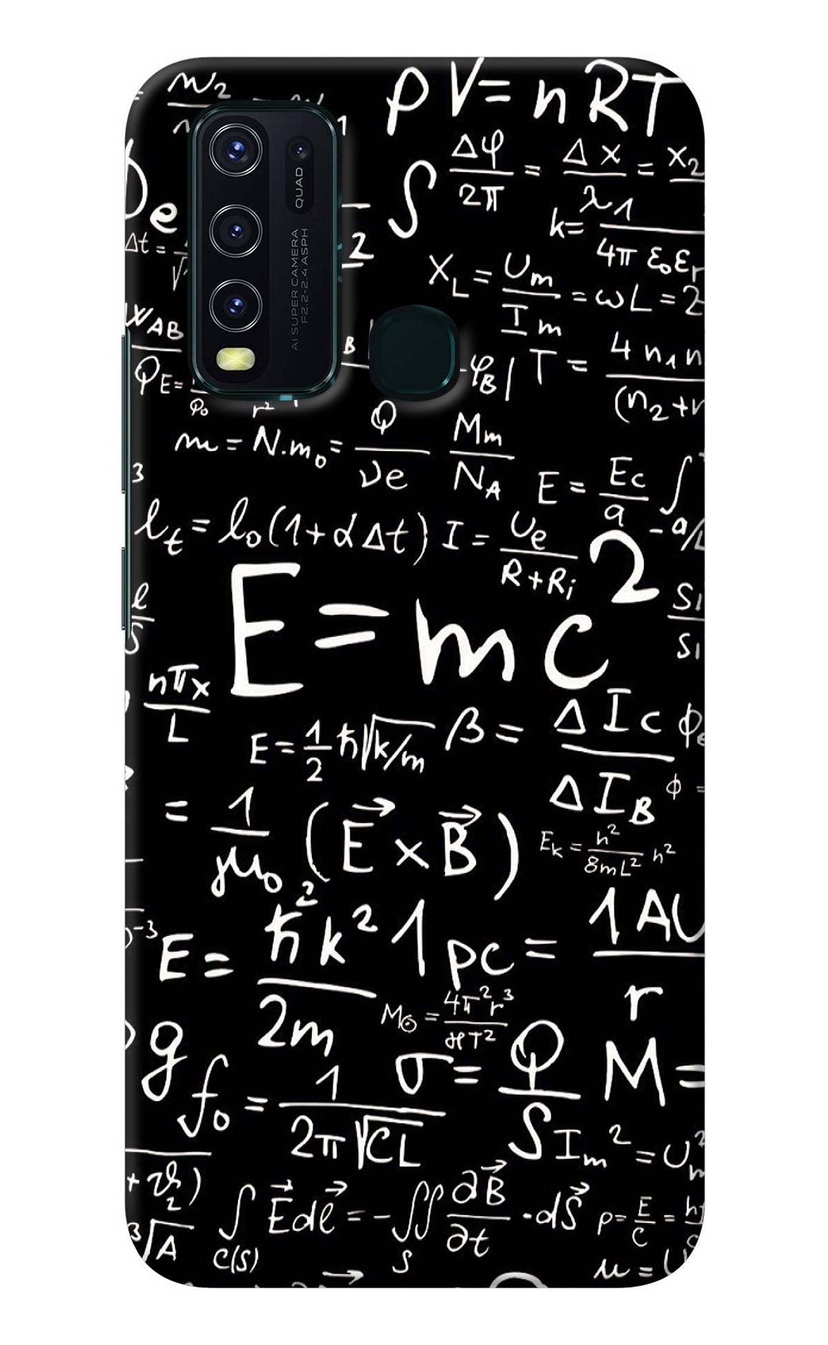 Physics Albert Einstein Formula Vivo Y30/Y50 Back Cover