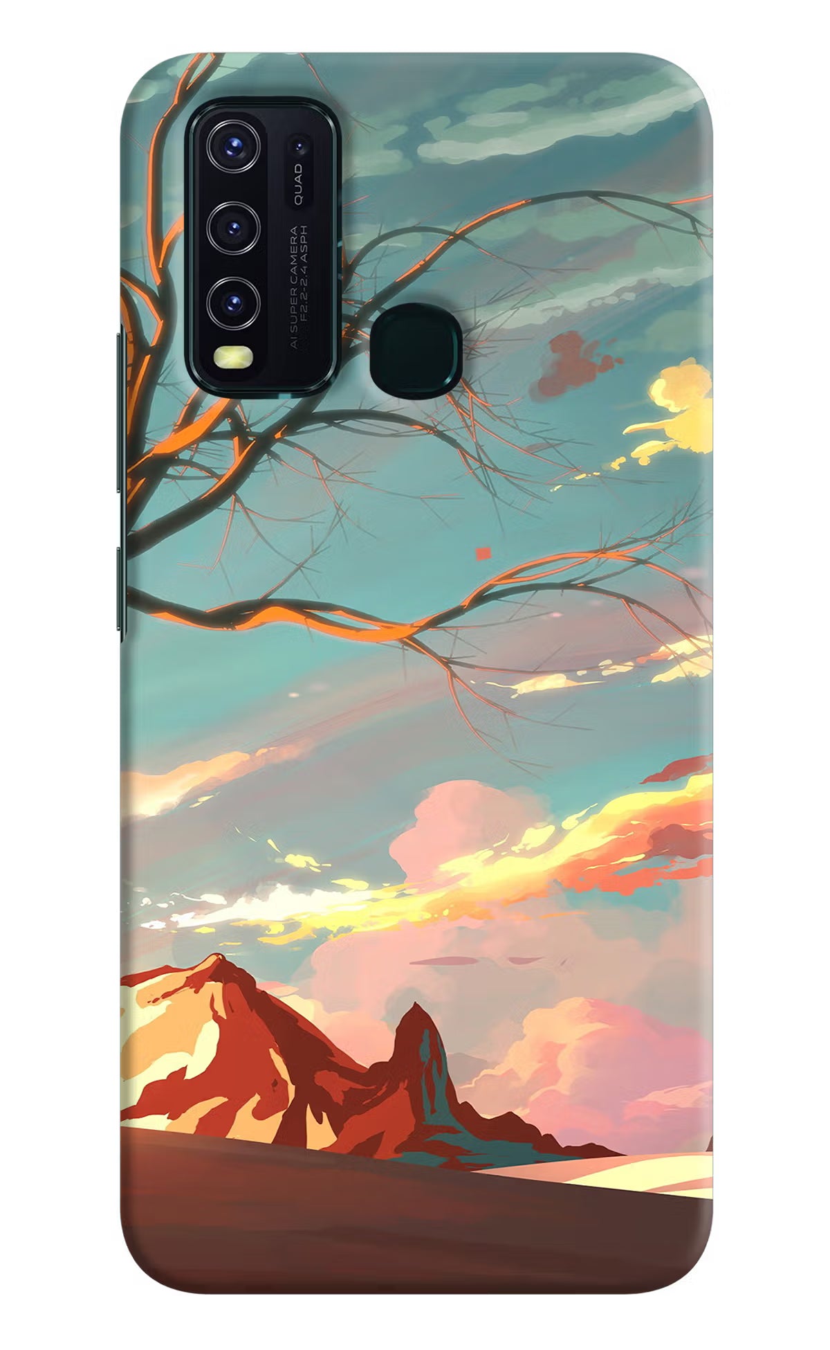 Scenery Vivo Y30/Y50 Hard Case Back Cover by Casekaro