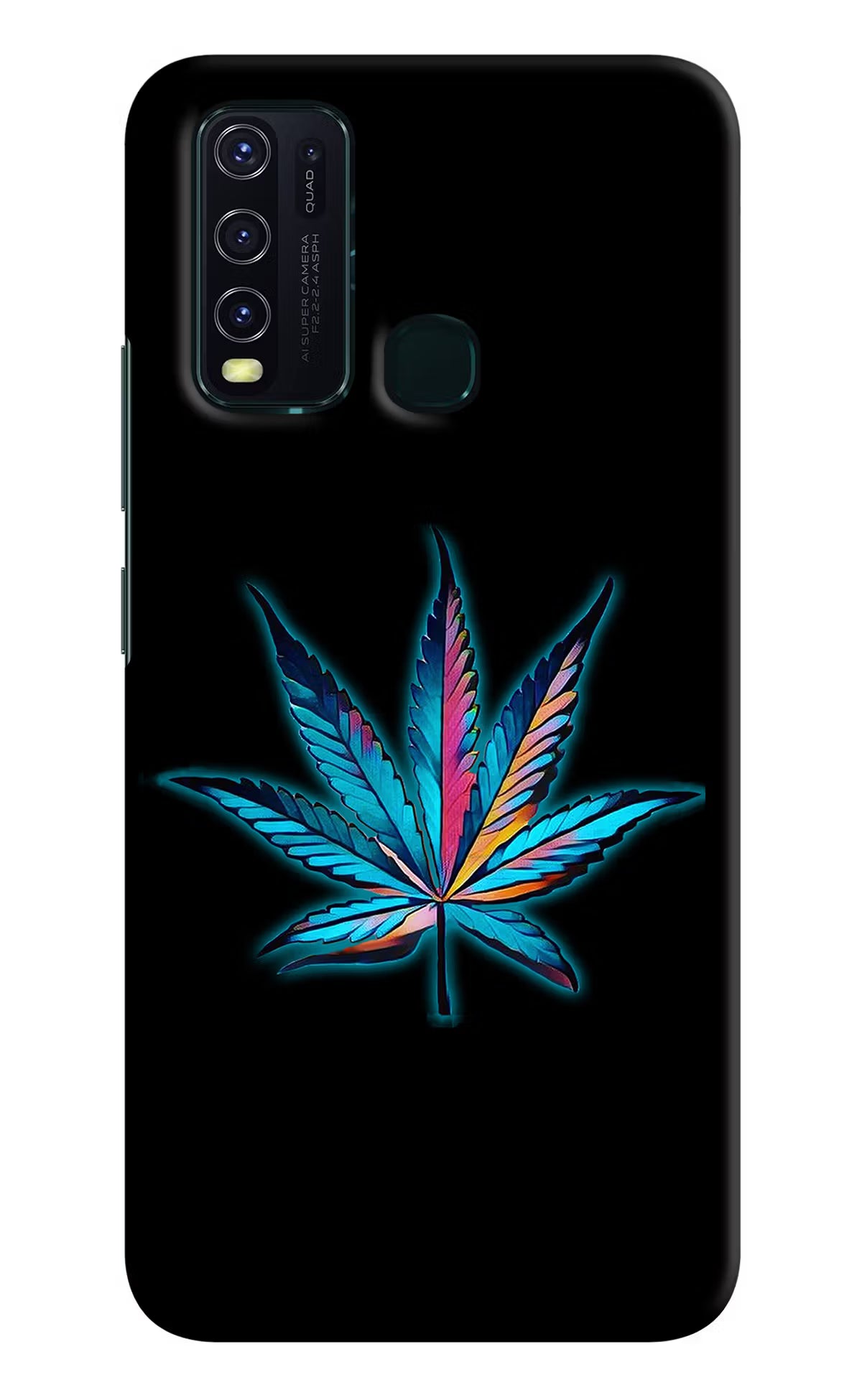 Weed Vivo Y30/Y50 Hard Case Back Cover by Casekaro