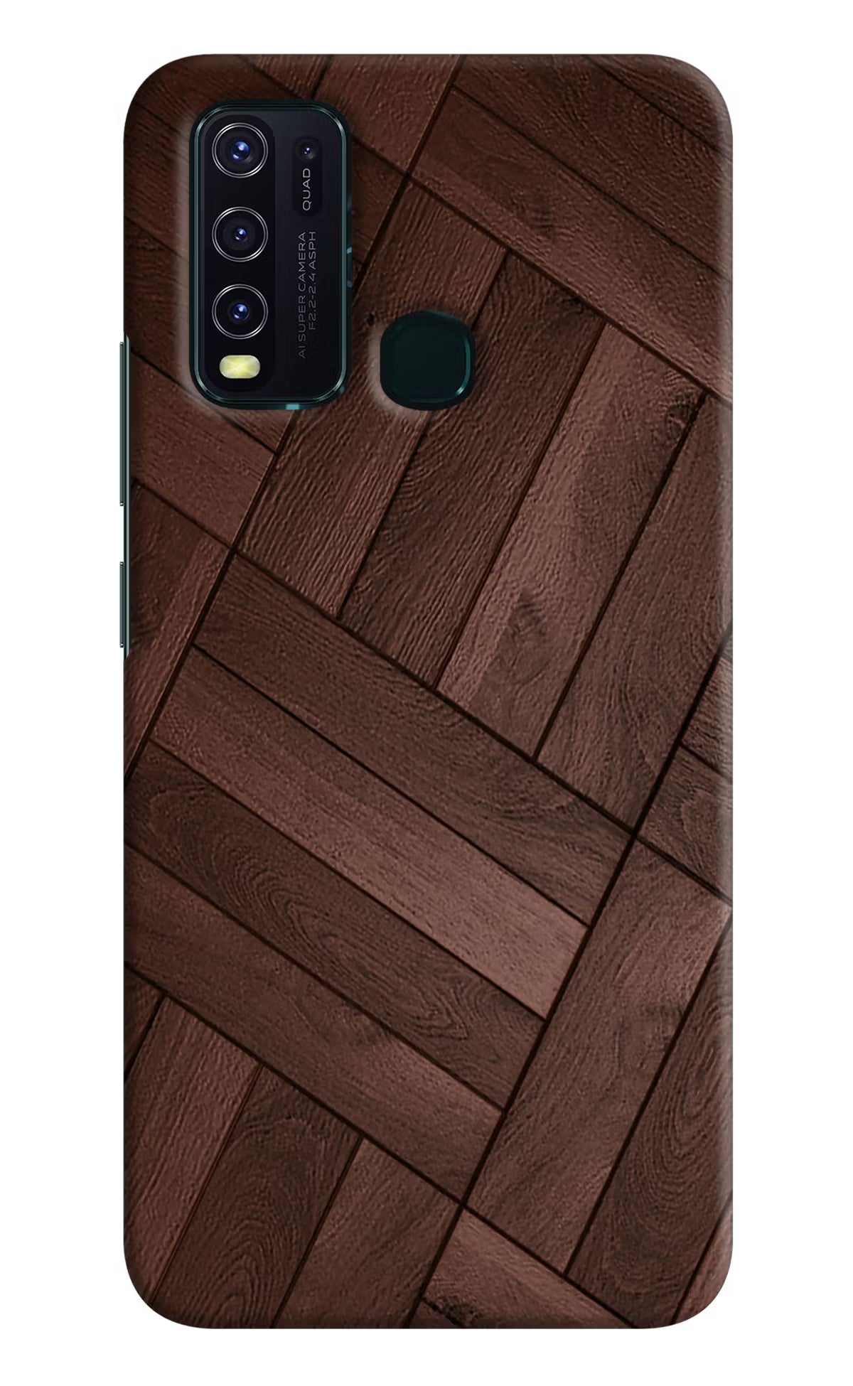 Wooden Texture Design Vivo Y30/Y50 Hard Case Back Cover by Casekaro