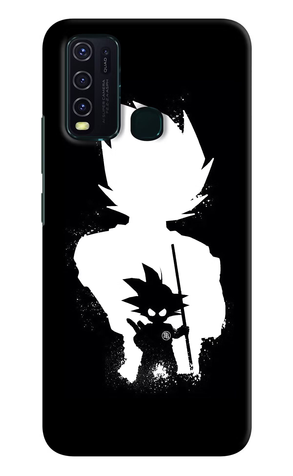 Goku Shadow Vivo Y30/Y50 Hard Case Back Cover by Casekaro