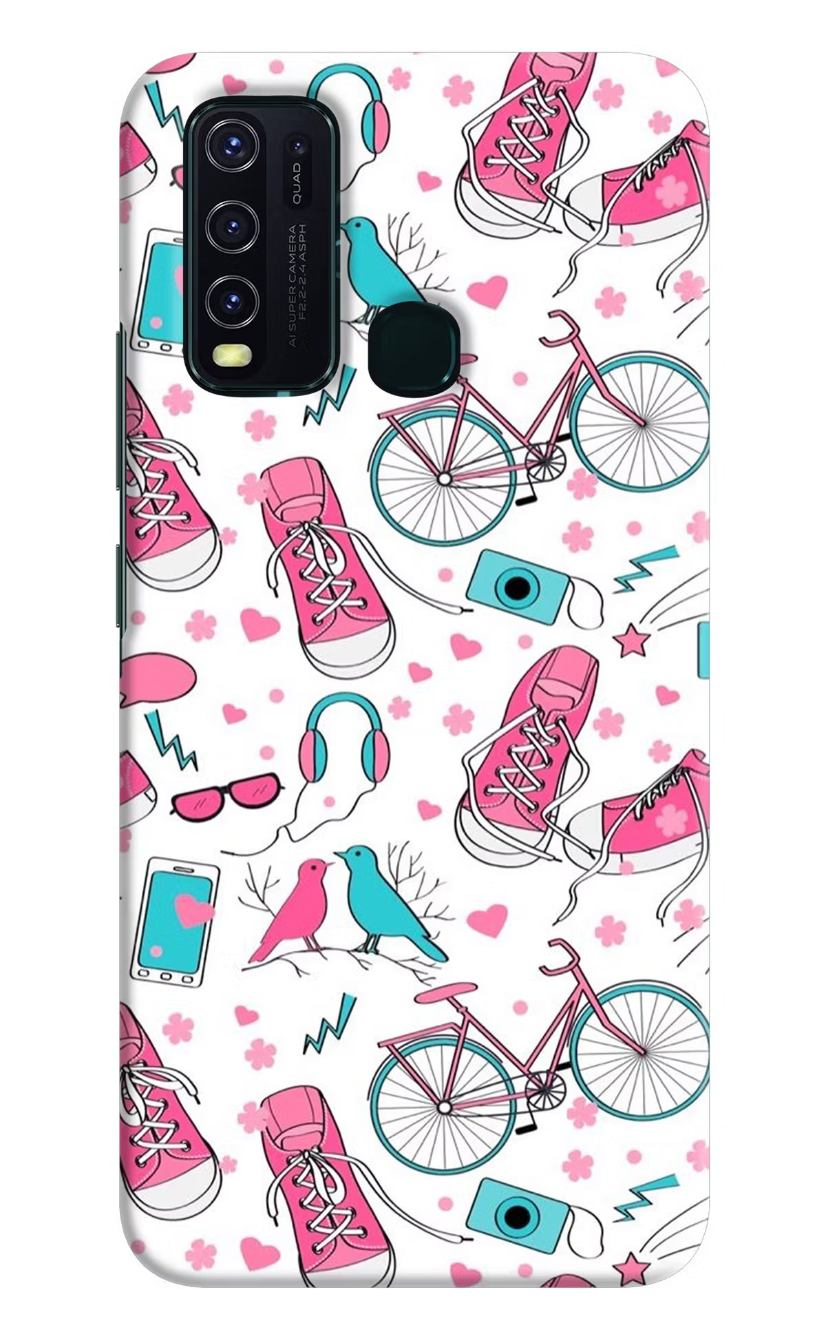 Artwork Vivo Y30/Y50 Hard Case Back Cover by Casekaro