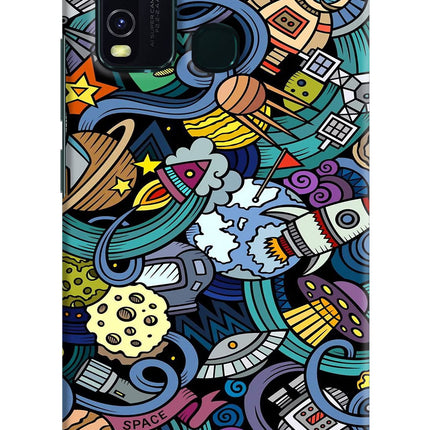 Space Abstract Vivo Y30/Y50 Hard Case Back Cover by Casekaro