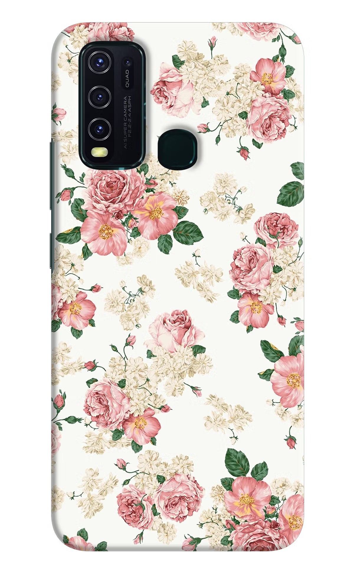 Flowers Vivo Y30/Y50 Hard Case Back Cover by Casekaro