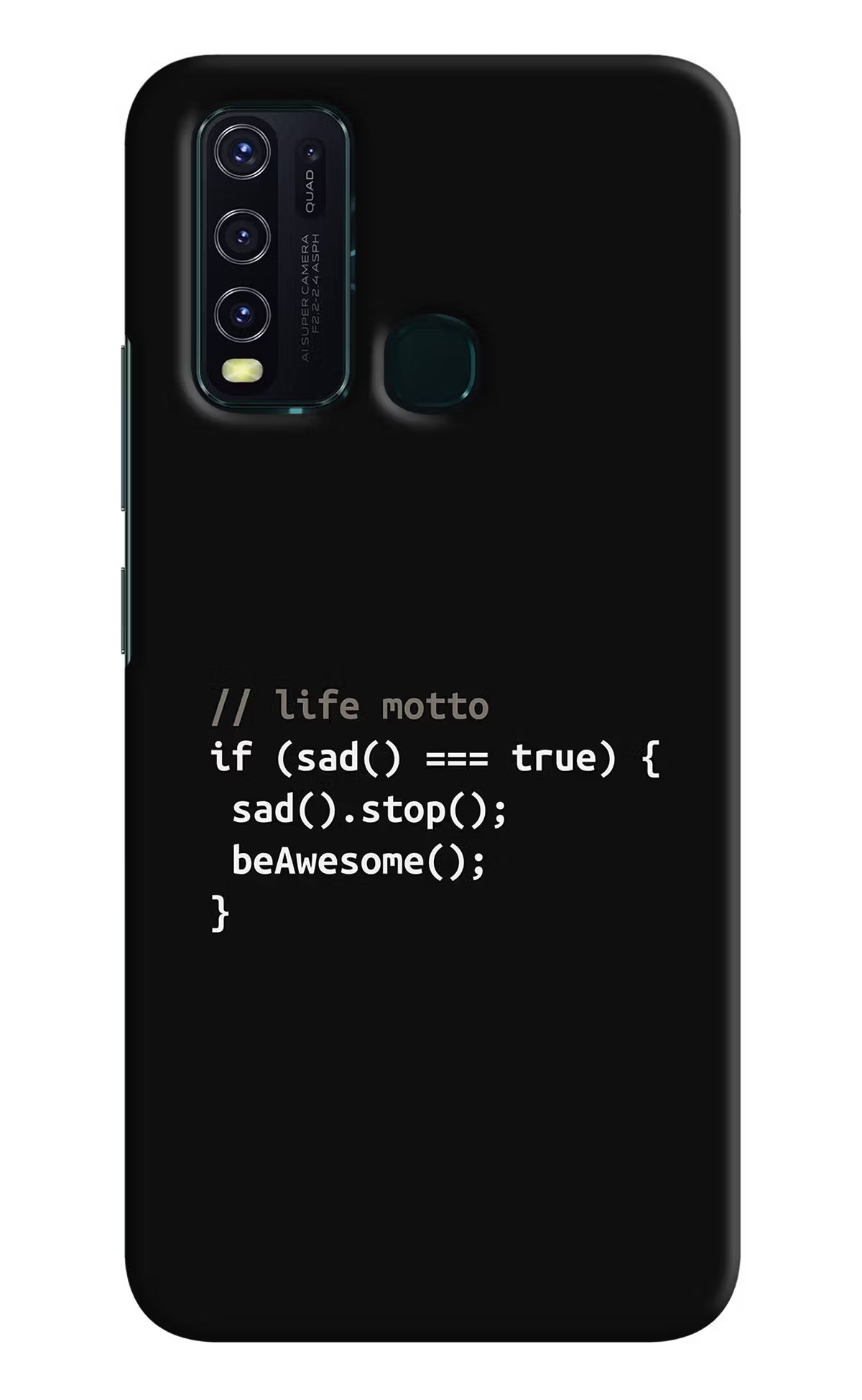 Life Motto Code Vivo Y30/Y50 Hard Case Back Cover by Casekaro