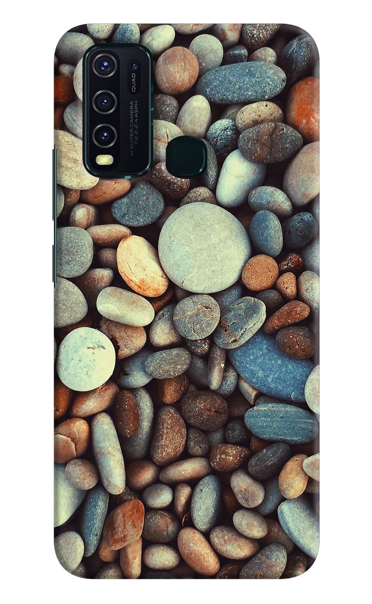 Pebble Vivo Y30/Y50 Hard Case Back Cover by Casekaro