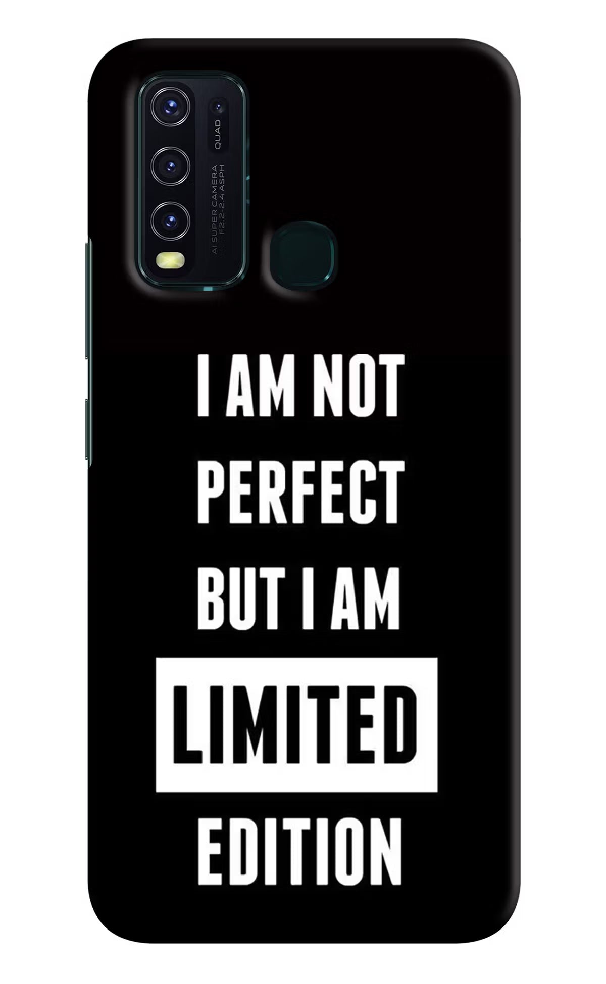 I Am Not Perfect But I Am Limited Edition Vivo Y30/Y50 Hard Case Back Cover by Casekaro