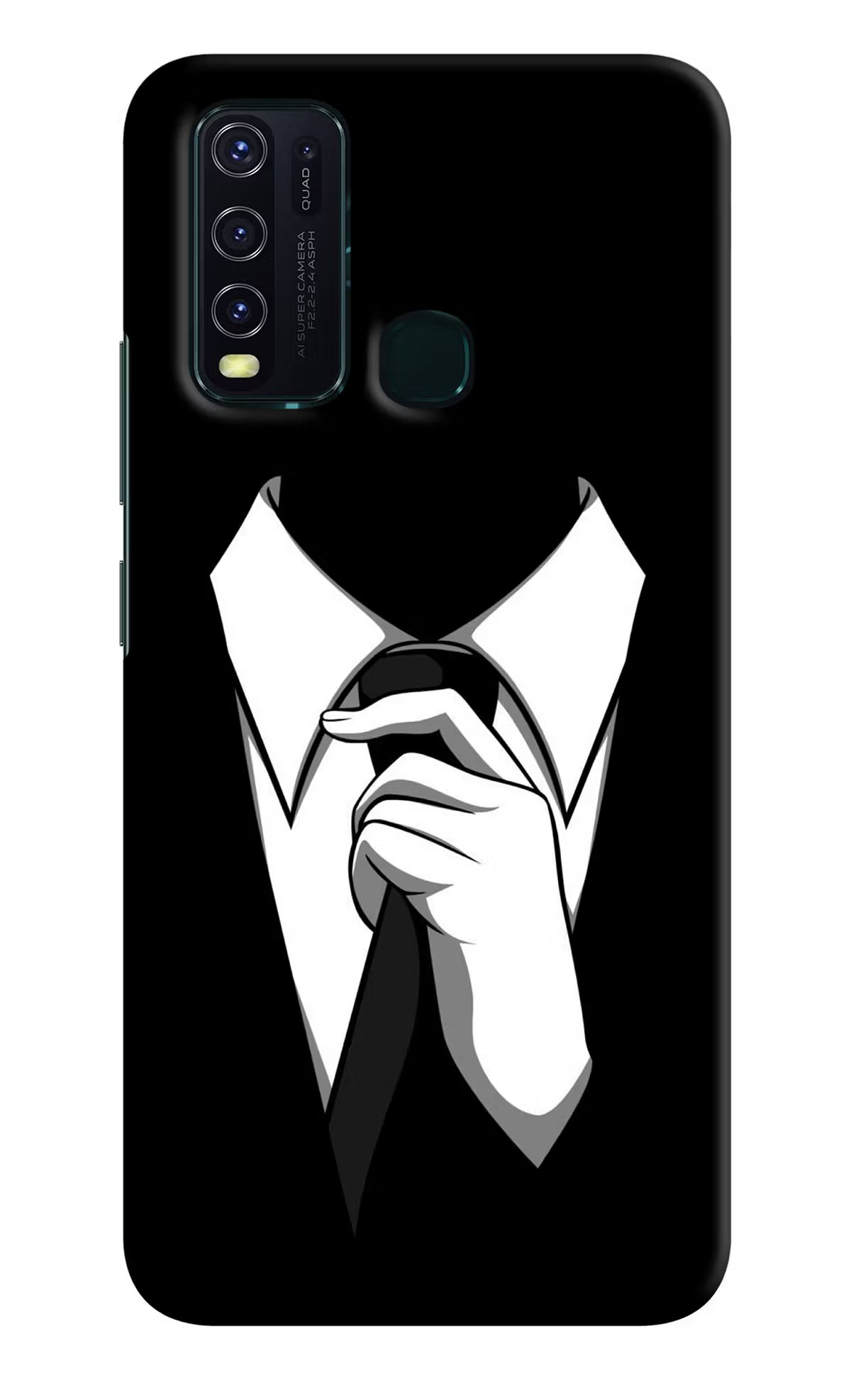 Black Tie Vivo Y30/Y50 Hard Case Back Cover by Casekaro