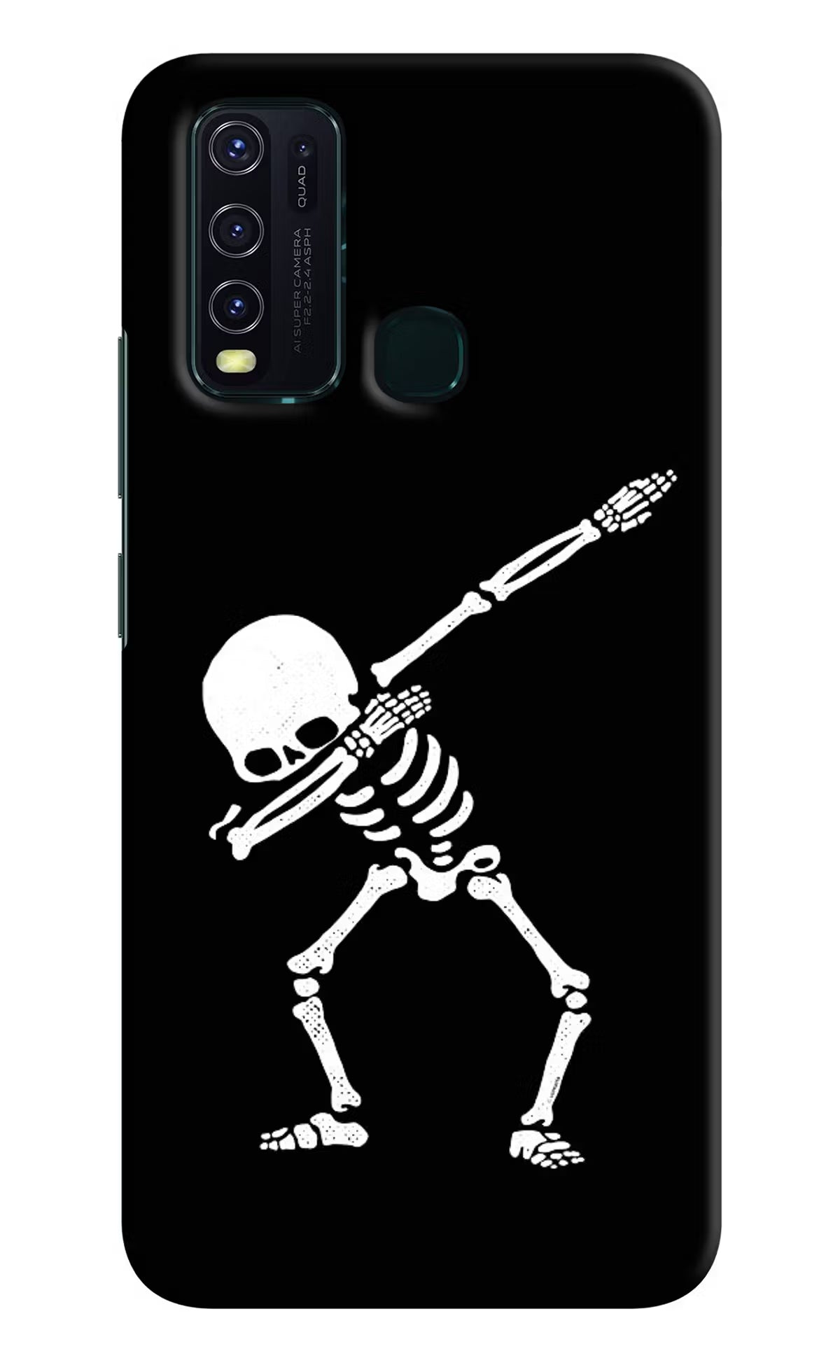 Dabbing Skeleton Art Vivo Y30/Y50 Hard Case Back Cover by Casekaro