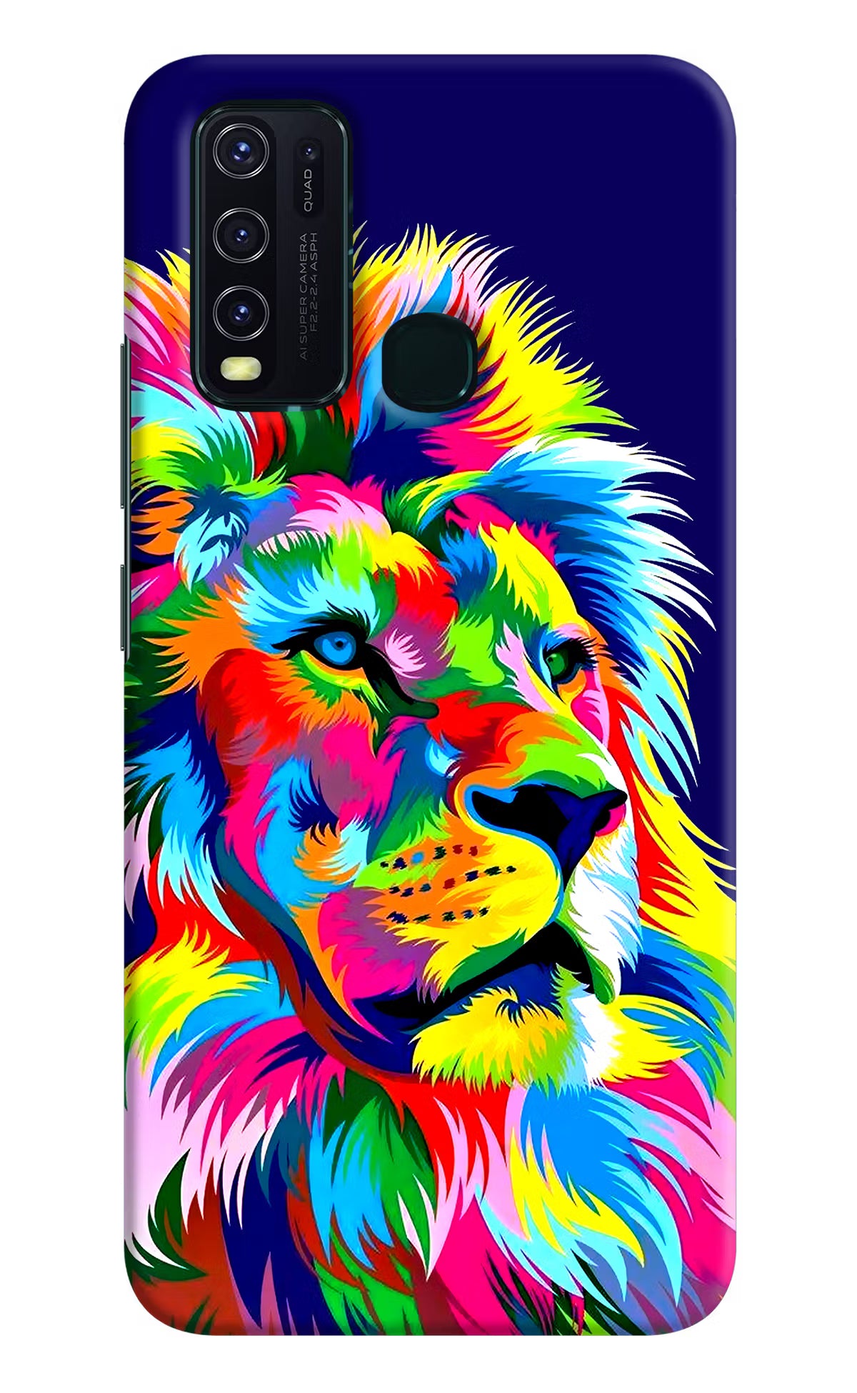 Vector Art Lion Vivo Y30/Y50 Hard Case Back Cover by Casekaro